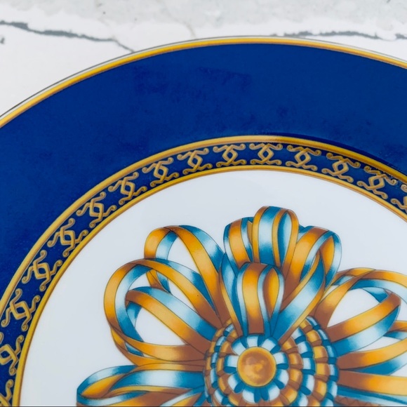 Hermes Vintage Cocarde de Soie Salad Plates Set/3 - Picture 6 of 9
